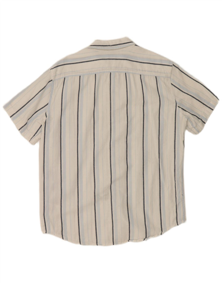 Levi's Chemise à Manches Courtes Homme Coupe Standard Coton Rayé Blanc Moyen