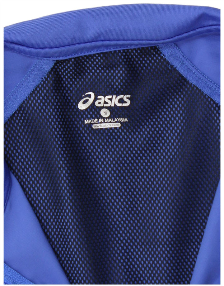ASICS Veste de survêtement pour femme UK 12 Bleu moyen Polyester