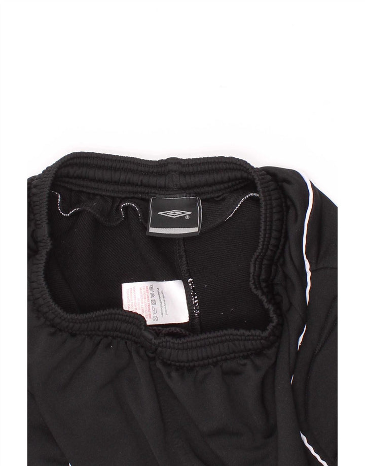 Umbro Short de Sport Graphique Garçon 9-10 Ans Polyester Colorblock Noir
