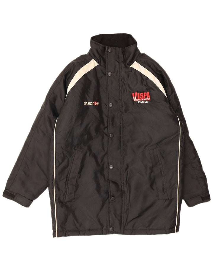 Macron Manteau coupe-vent graphique pour homme UK 36 Small Noir Colourblock