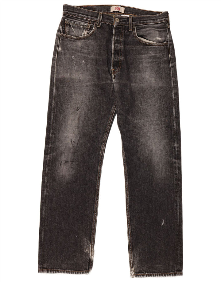 LEVI'S Jean Droit 501 Homme W32 L32 Noir Coton