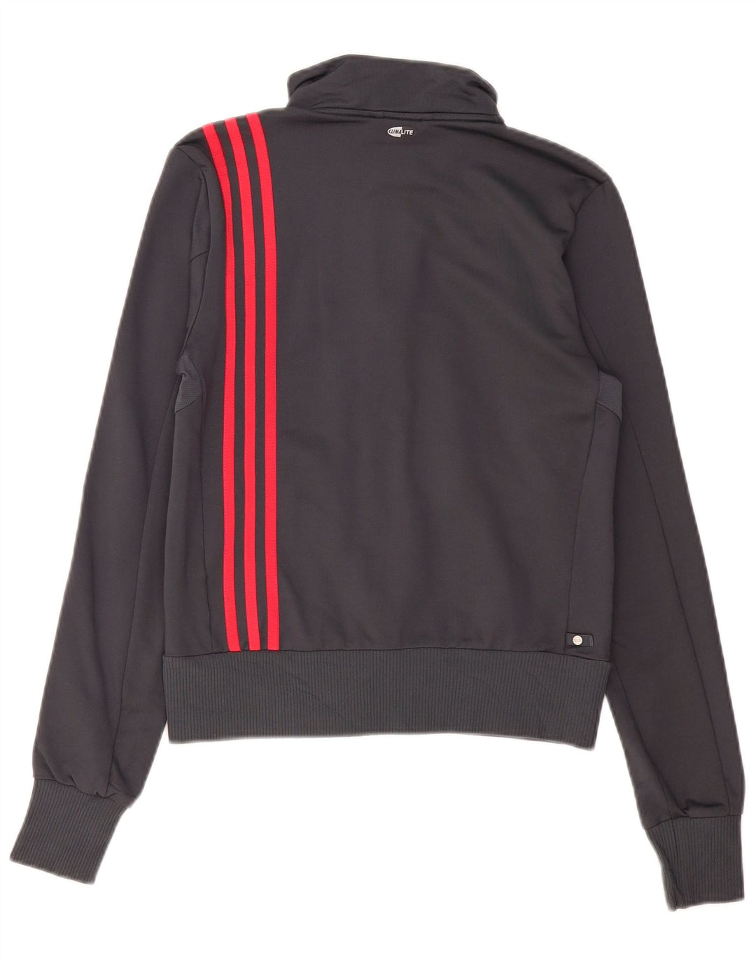 ADIDAS Veste de survêtement Climalite pour femme UK 12 Gris moyen Polyamide