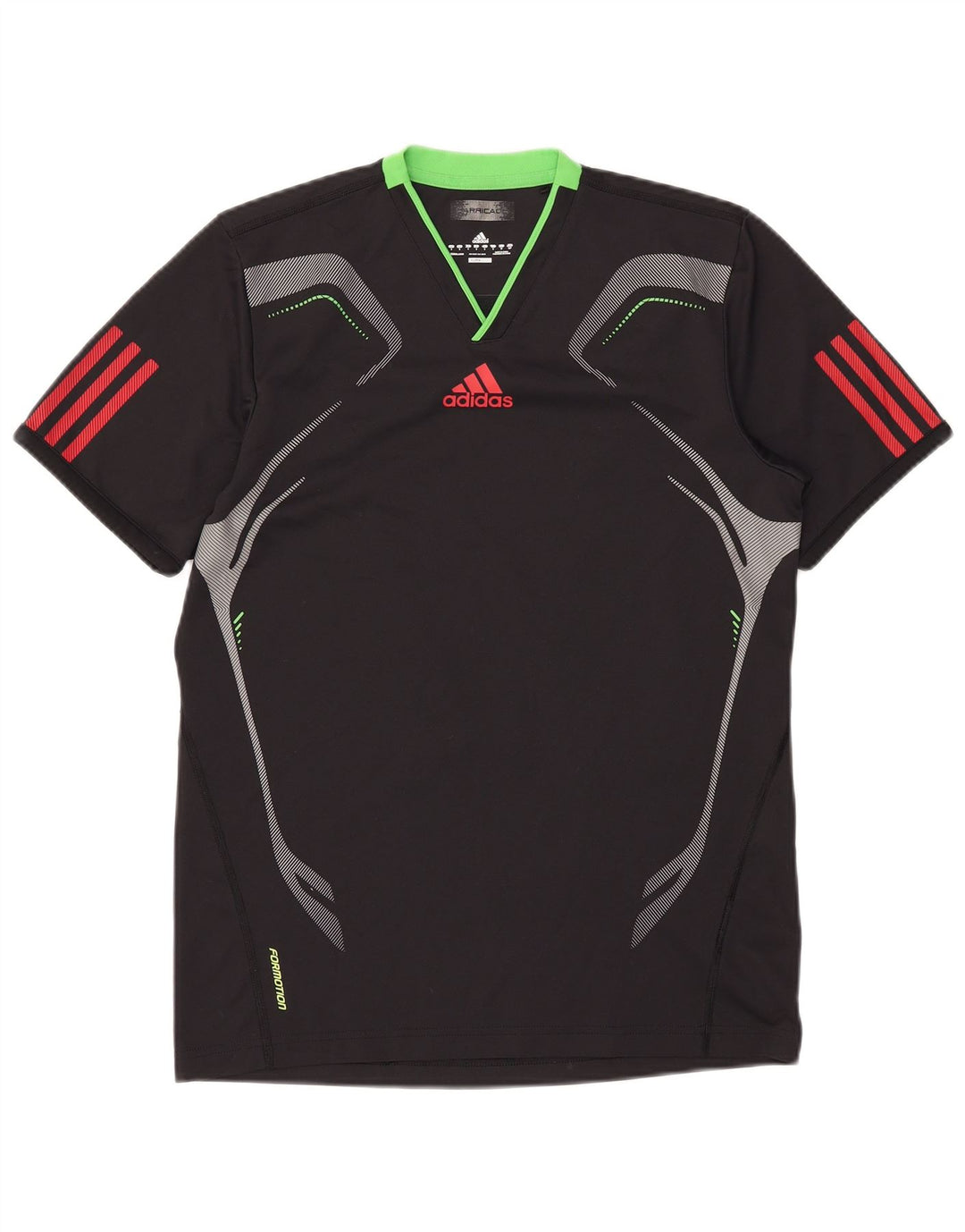 Adidas Hommes Climacool T-Shirt Top Petit Noir Colorblock
