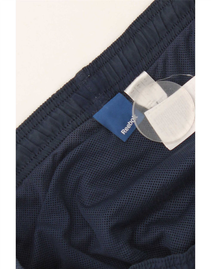 Reebok Short de sport homme grand bleu marine polyester