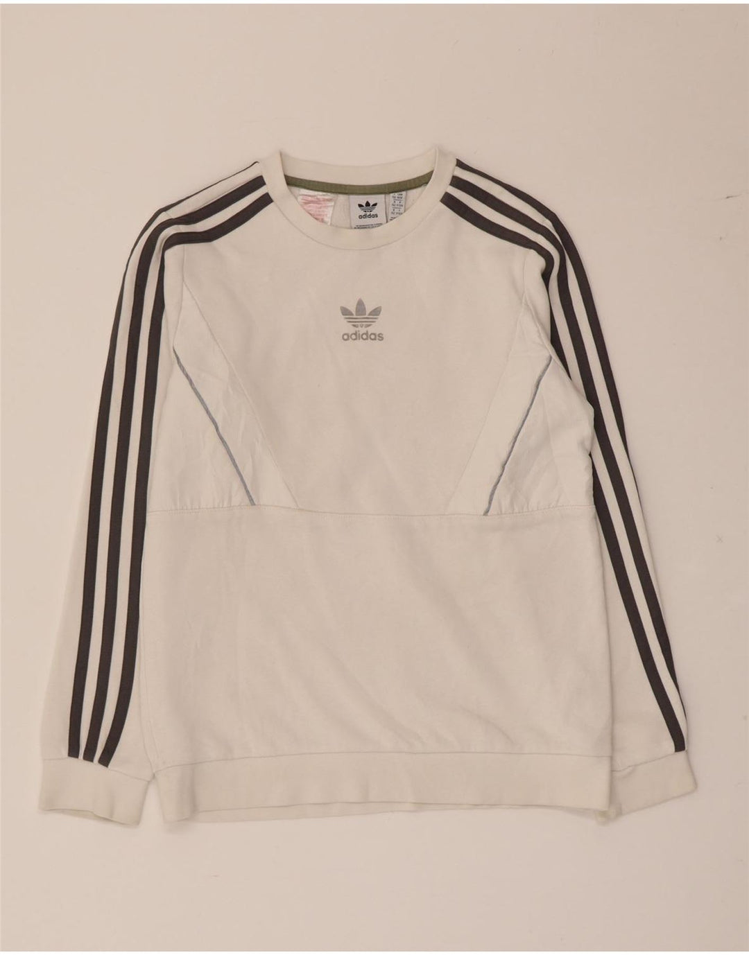 Adidas Sweat-Shirt Garçon 11-12 Ans Blanc Coton