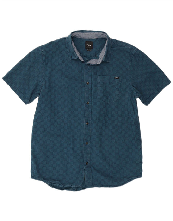 Vans Chemise classique à manches courtes pour homme Bleu moyen géométrique