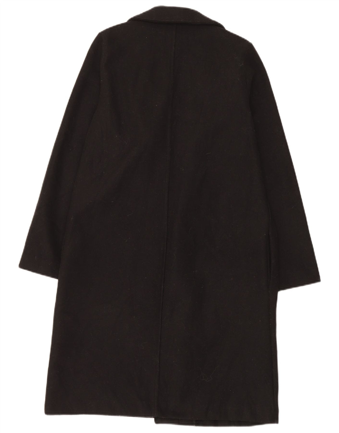 Zara Womens Open Overcoat UK 14 Moyen Noir