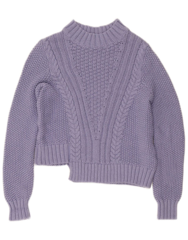 Marks & Spencer Pull col roulé pour femme UK 10 Small Violet