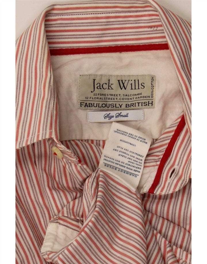 Jack Wills Chemise Homme Petit Coton Rayé Rouge