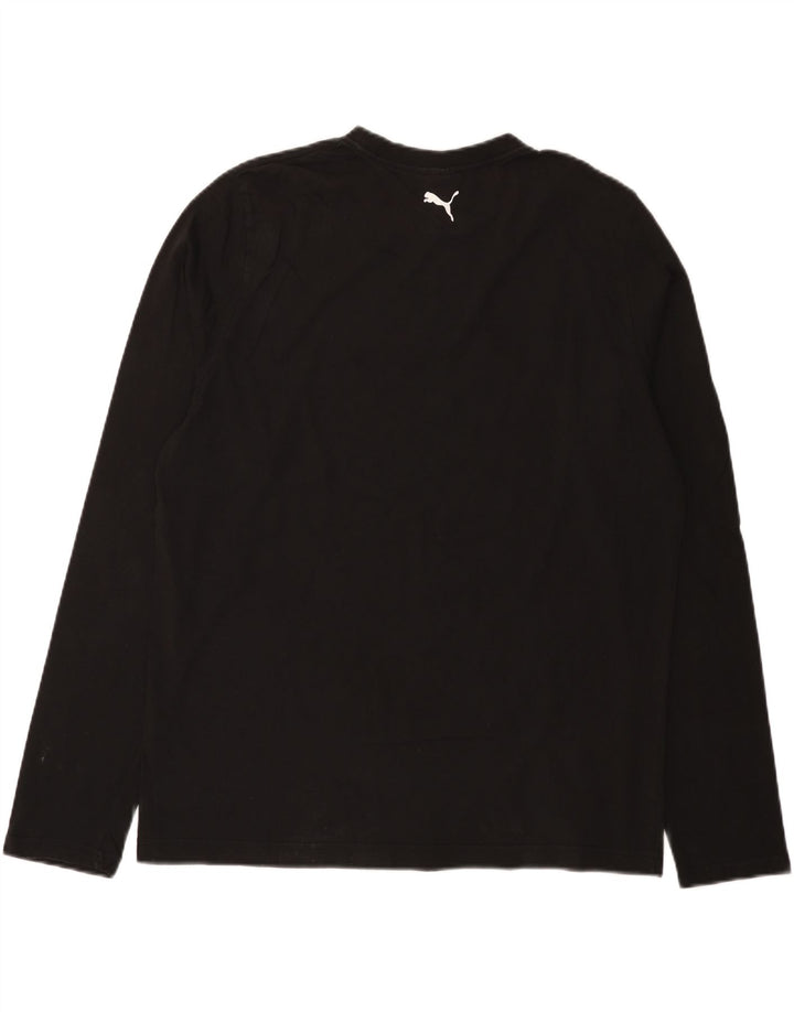 Puma Haut graphique à manches longues pour homme XL Noir