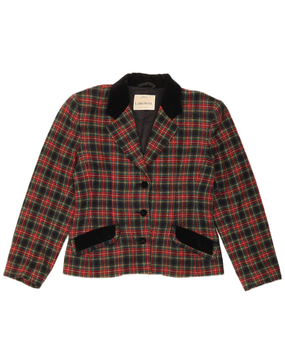 AUSTRALIAN L'ALPINA Veste Blazer Femme IT 44 Carreaux Multicolores Moyens
