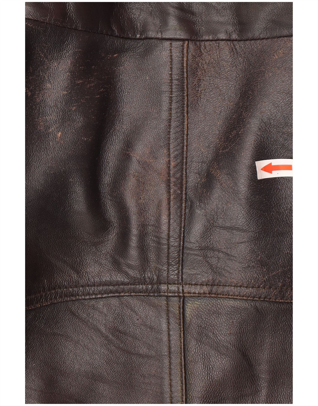 Veste en cuir homme vintage UK 44 2XL Cuir noir
