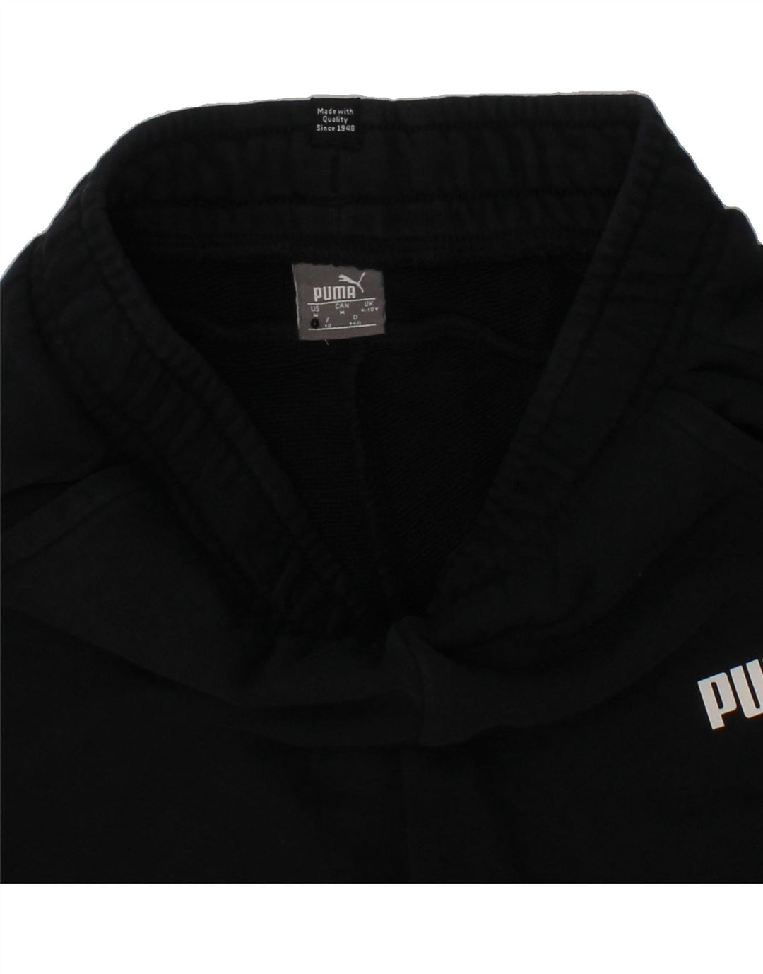 PUMA Boys Sport Shorts 9-10 Years  Black Vintage Puma and Second-Hand Puma from Messina Hembry 
