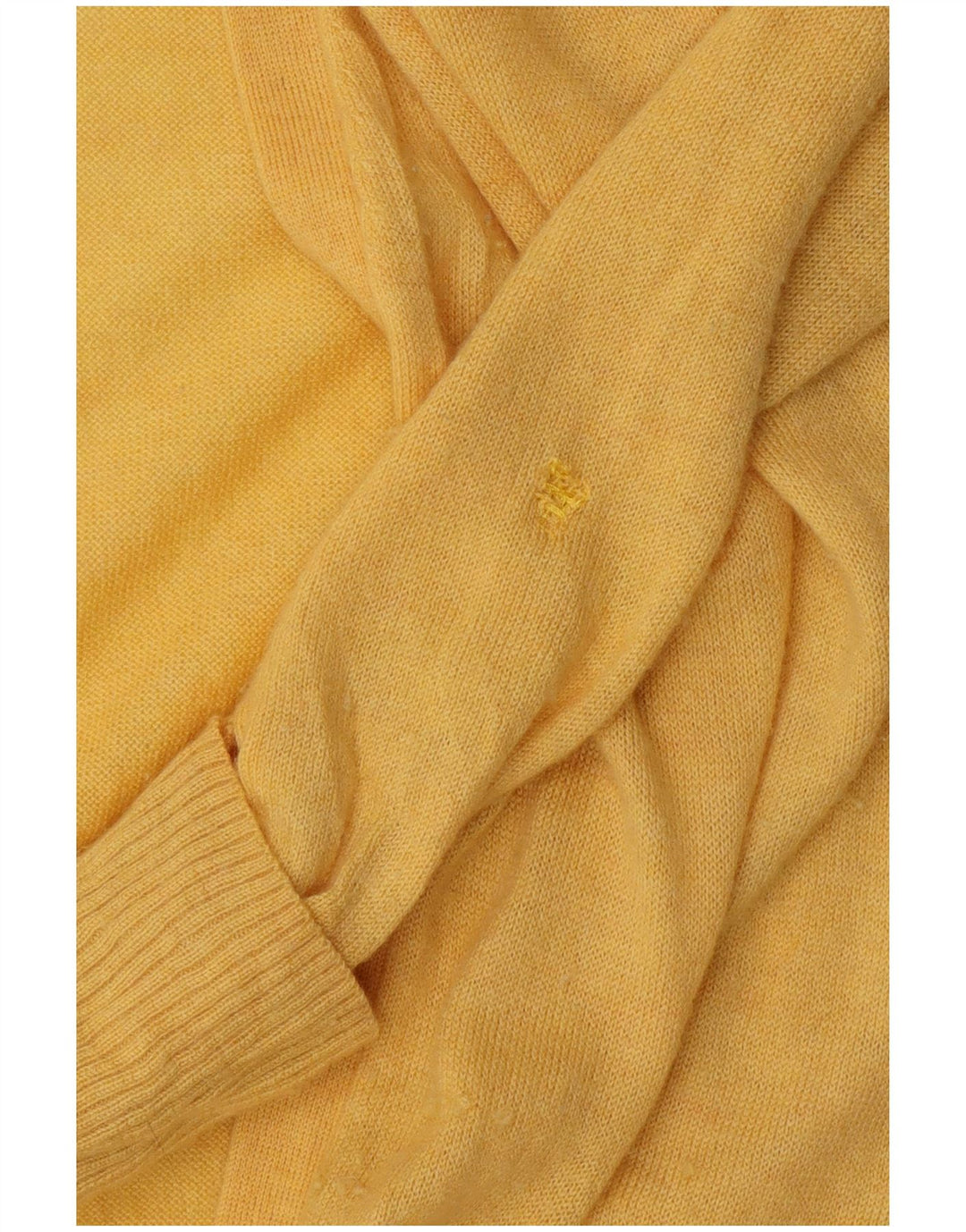 FAT FACE Cardigan ouvert long pour femme en laine jaune moyen UK 14