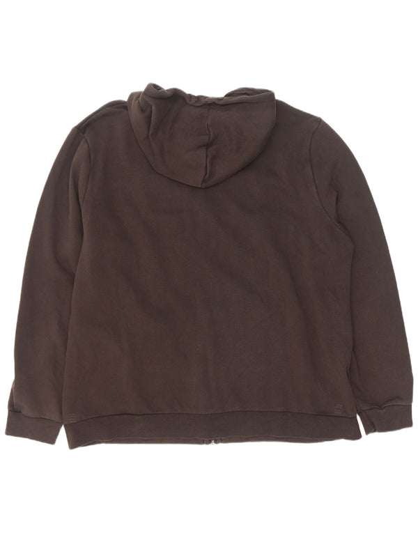 Puma Pull à capuche zippé graphique pour homme 2XL en coton color block noir