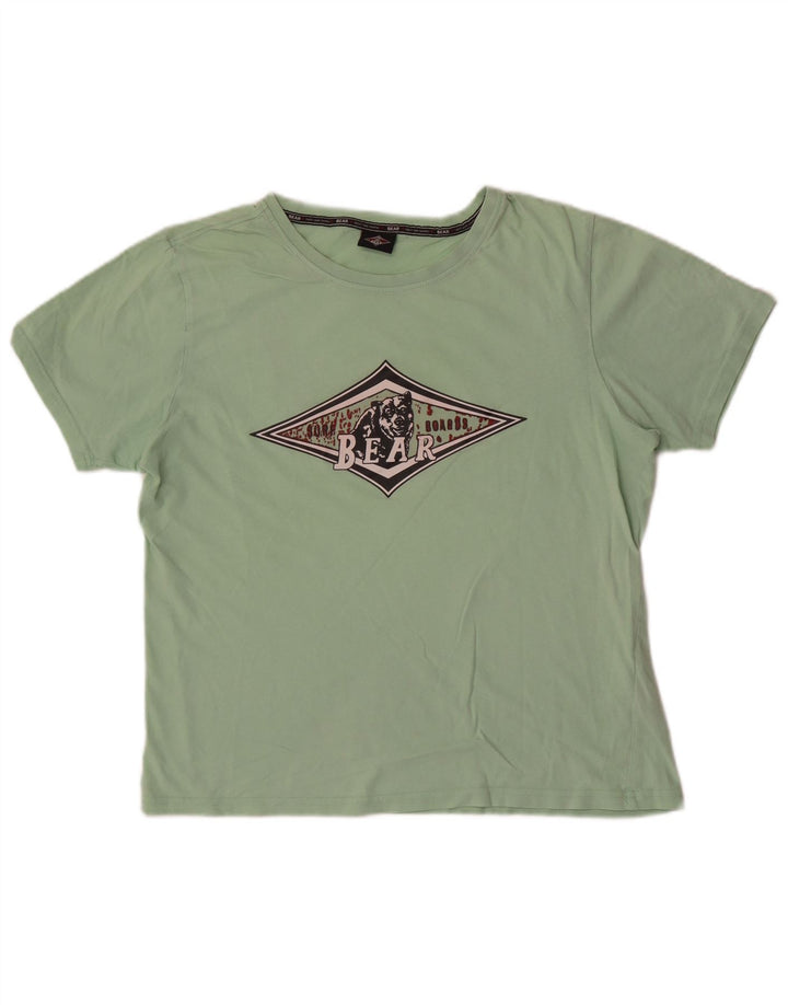 Bear T-Shirt Graphique Homme Vert Moyen