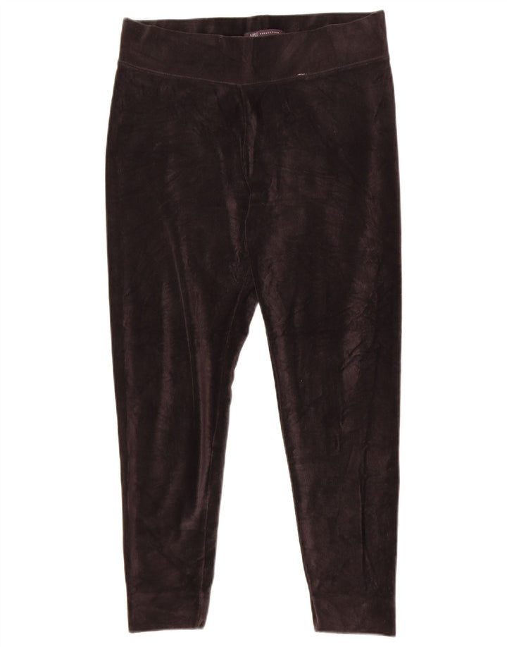 Marks & Spencer Legging court en velours pour femme UK 12 Noir moyen Polyester