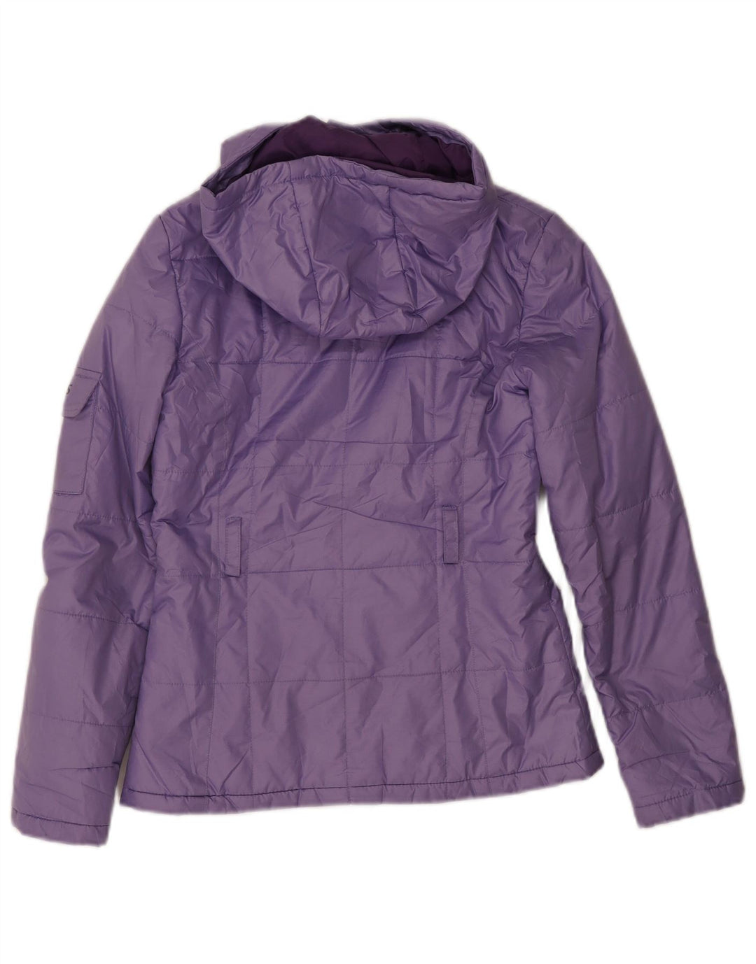 Asics Veste rembourrée à capuche pour femme UK 10 Small Violet Polyester