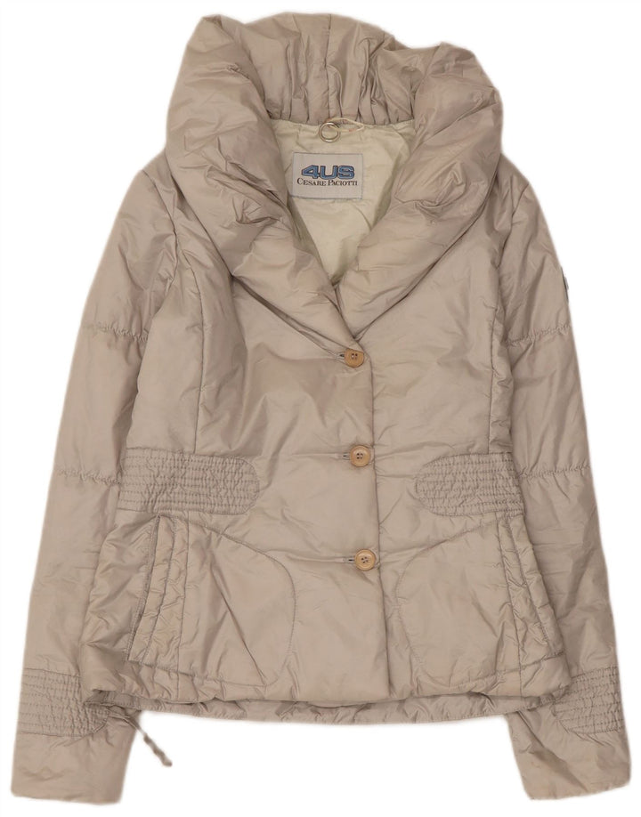 CESARE PACIOTTI 4US Veste matelassée Femme IT 42 Gris Moyen Polyamide