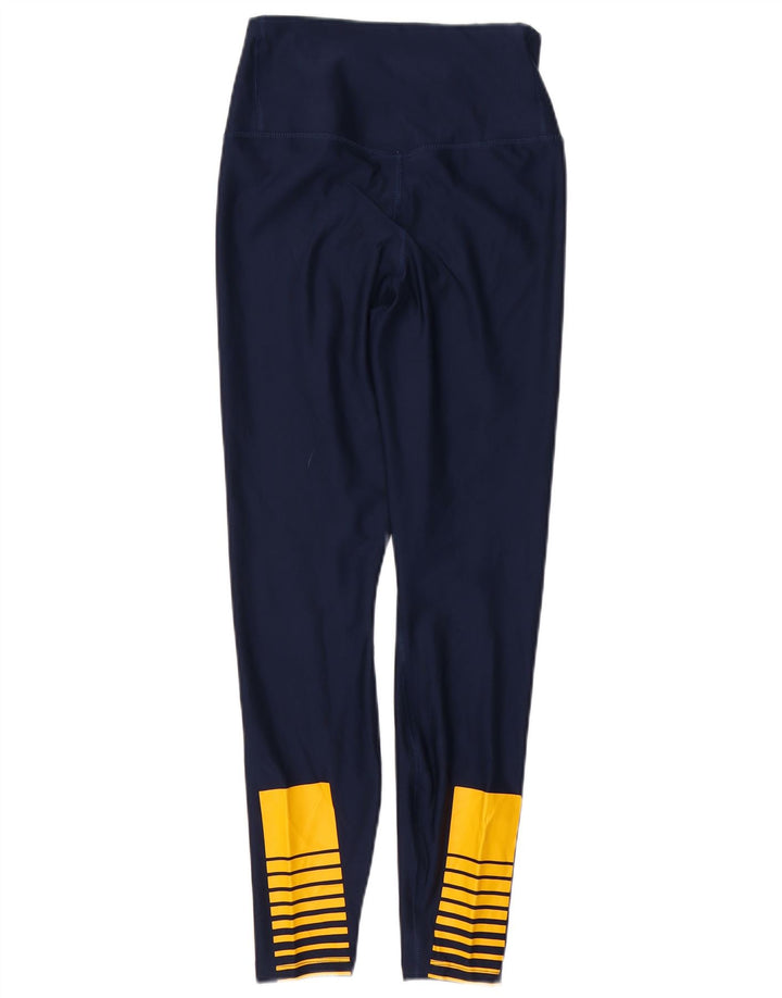 NIKE Legging Dri Fit pour femme UK 12 Bleu marine moyen Polyester