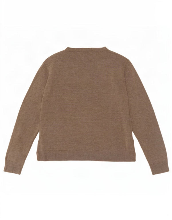 Marks & Spencer Pull col bateau pour femme UK 18 XL Acrylique Beige