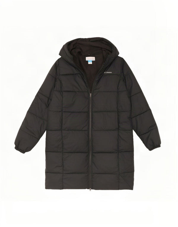 Columbia Manteau matelassé surdimensionné à capuche pour femme UK 16 Large Noir