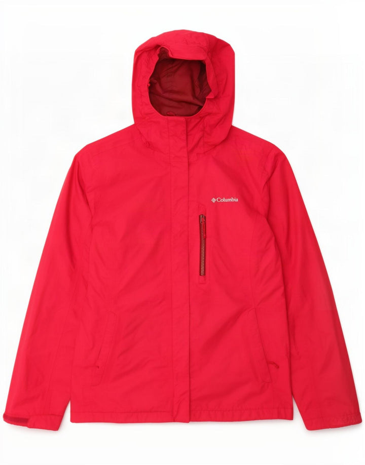 Columbia Veste de pluie à capuche pour femme UK 10 Small Rose Nylon