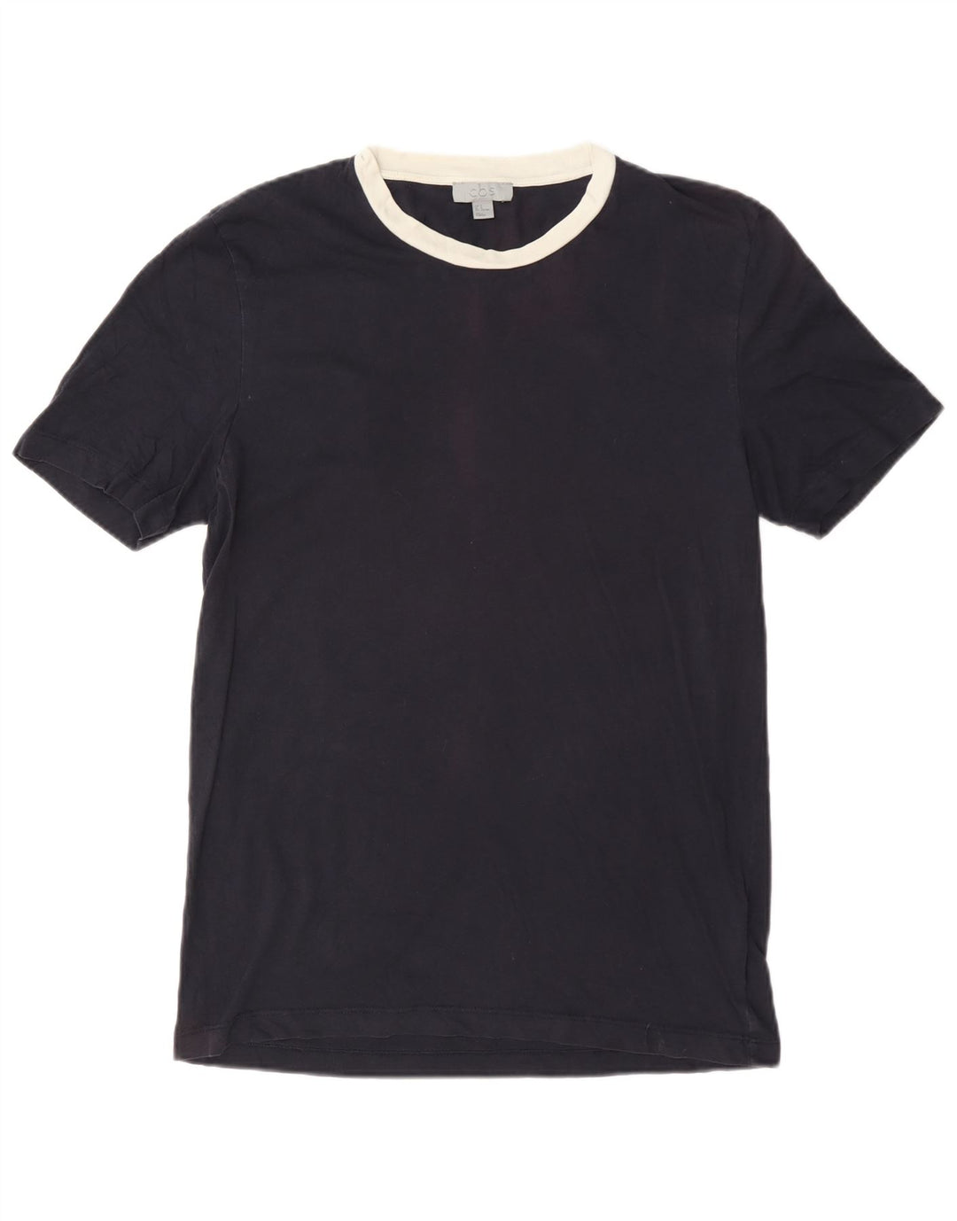 Cos T-Shirt Homme Top Bleu Marine Moyen Coton