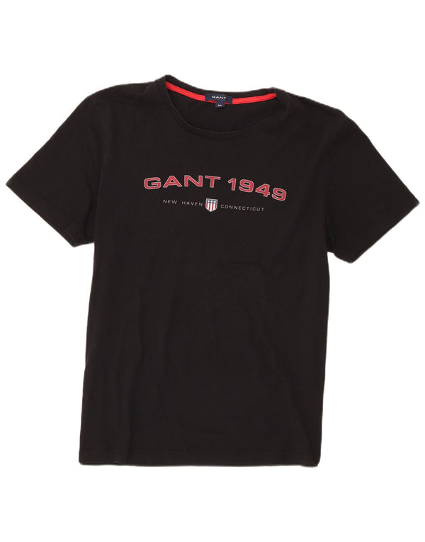 Gant T-Shirt Graphique Homme Top 2XL Noir Coton