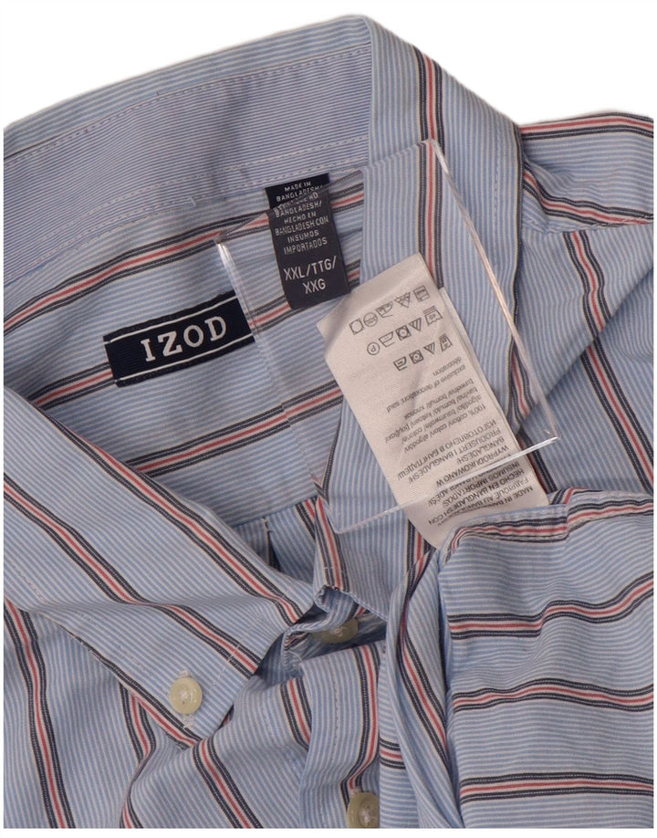 IZOD Chemise Homme 2XL Bleu Rayure Coton