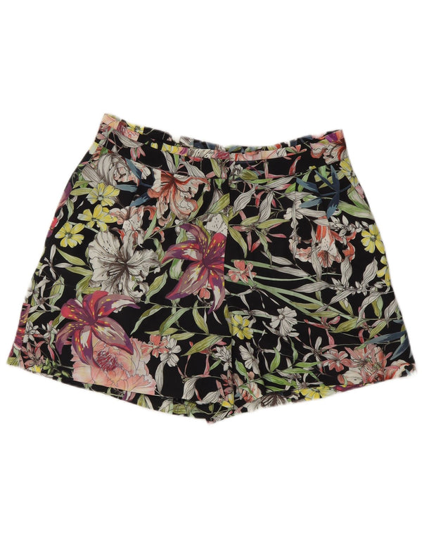 Reiss Short Chino Femme UK 10 Small W27 Noir Floral Polyester