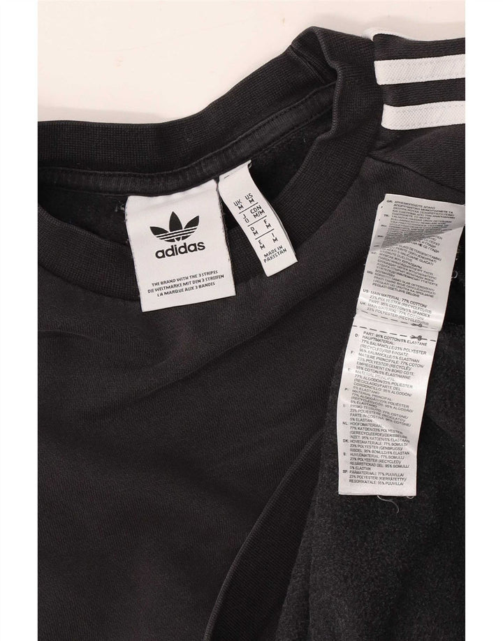Adidas Sweat-shirt pour homme en coton noir moyen