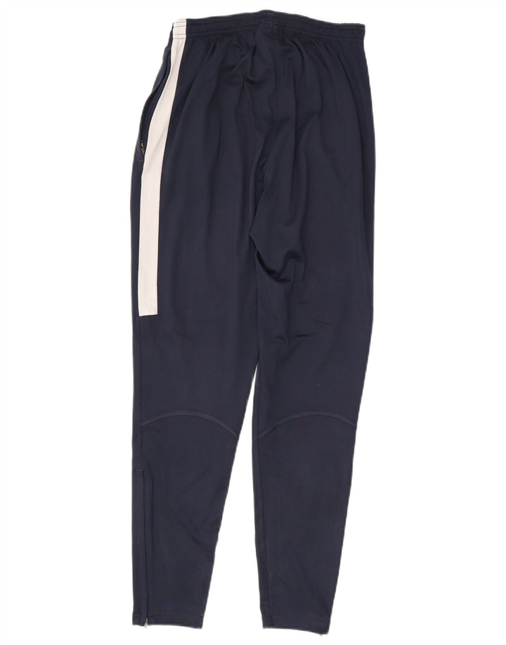 Nike Pantalon de survêtement Dri Fit pour homme Taille S Bleu marine Colorblock Polyester