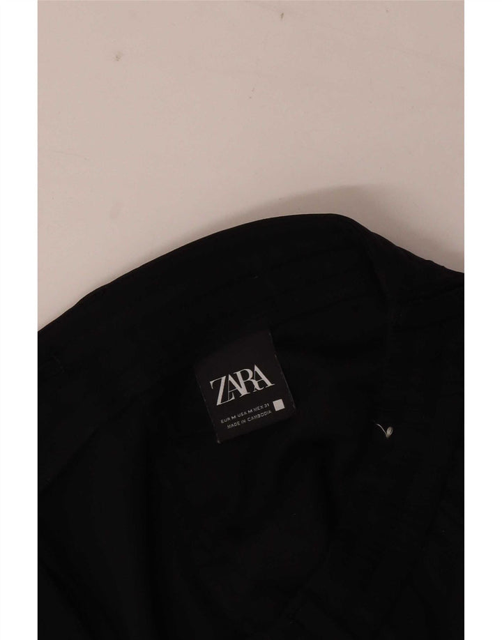 Zara Pantalon Chino Droit Femme Moyen W31 L28 Noir