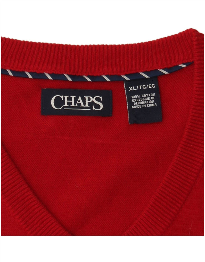 Chaps Débardeur Homme XL Rouge Coton