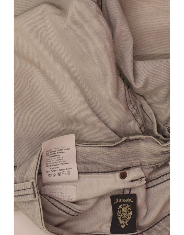 Dunlop Jean Slim W32 L29 Homme Gris Coton