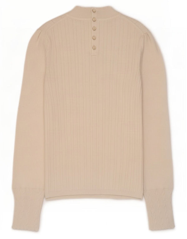 Marks & Spencer Pull à col roulé Per Una pour femme UK 10 Small Blanc