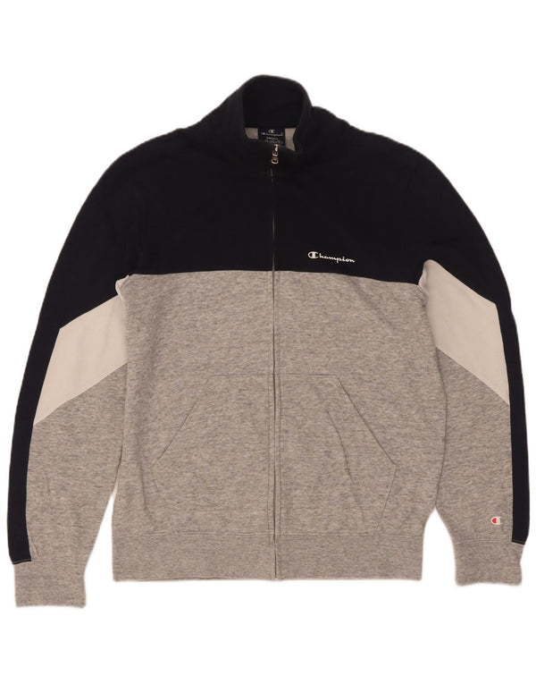 Champion Veste de Survêtement Homme Petit Gris Colorblock