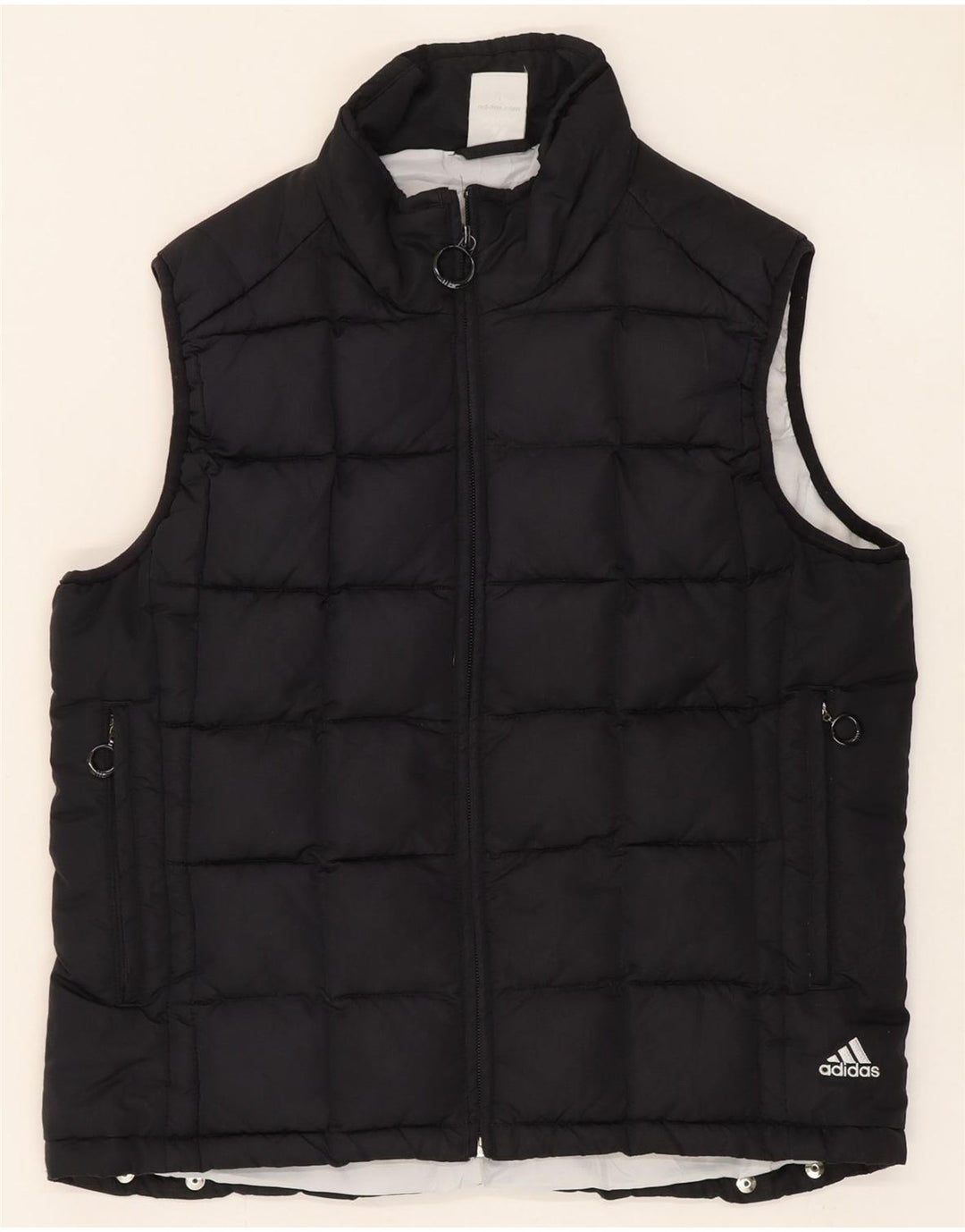 Adidas Gilet rembourré pour femme UK 12 Medium Noir Polyester