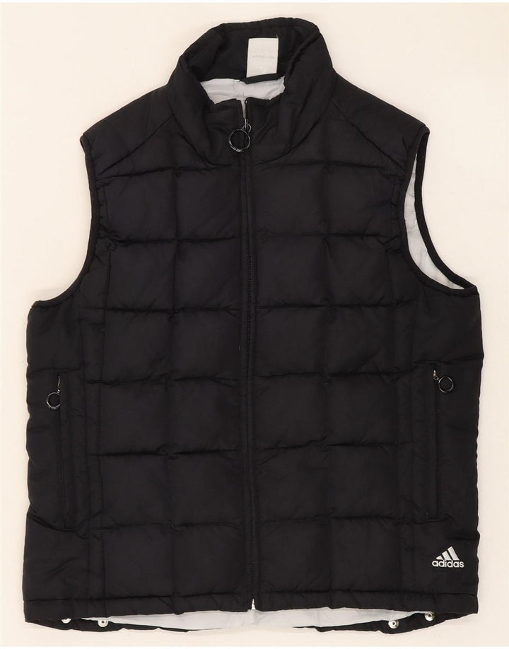 Adidas Gilet rembourré pour femme UK 12 Medium Noir Polyester