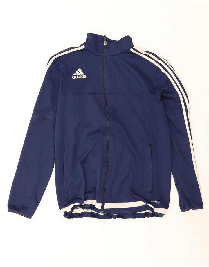 Adidas Veste de Survêtement Climacool Homme Bleu Marine Moyen Colorblock