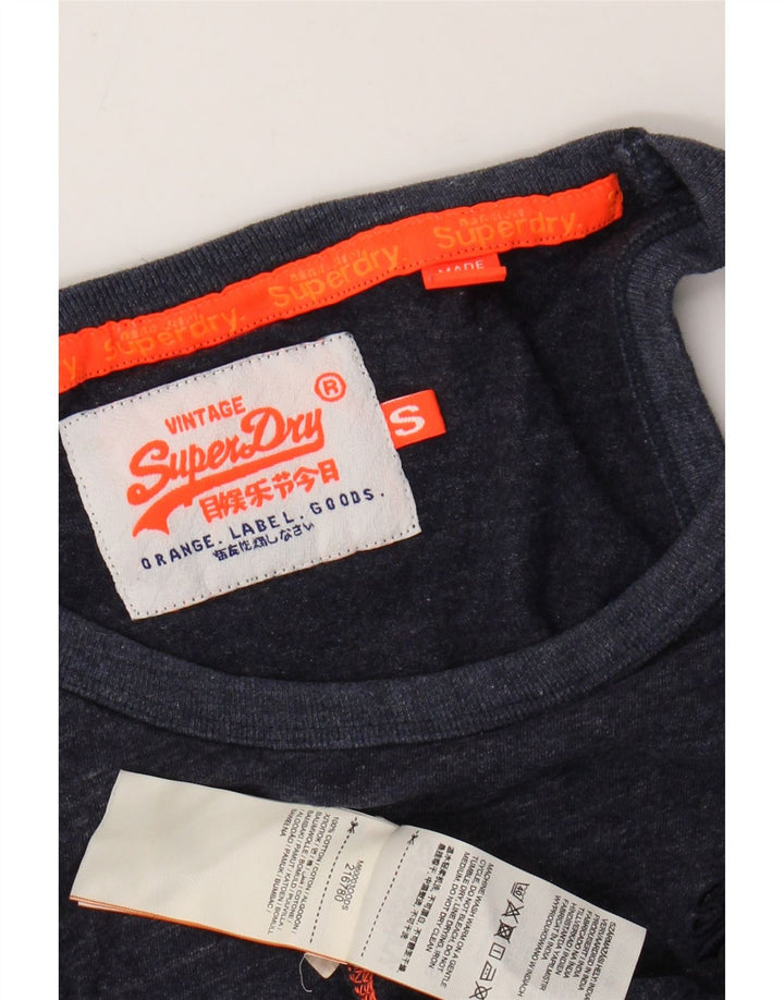 SUPERDRY Débardeur Homme Petit Bleu Marine Moucheté Coton