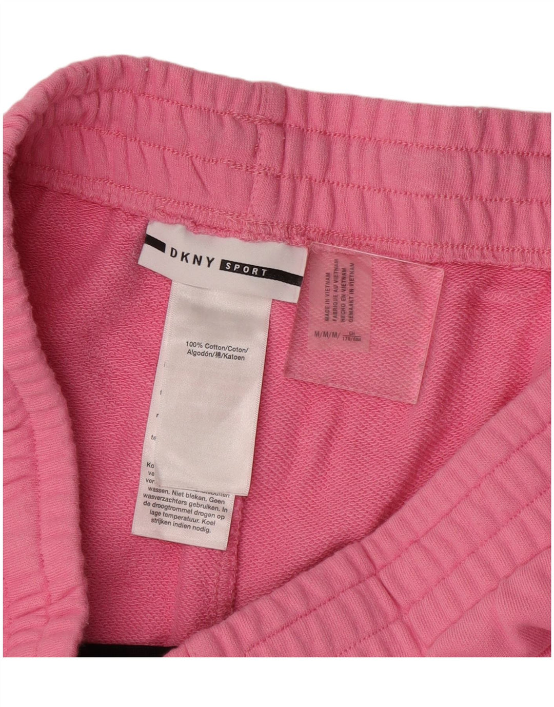 DKNY Pantalon de survêtement pour femme en coton rose moyen UK 12