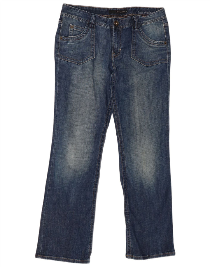 CALVIN KLEIN Jean Bootcut Femme US 14 XL W34 L31 Bleu Coton