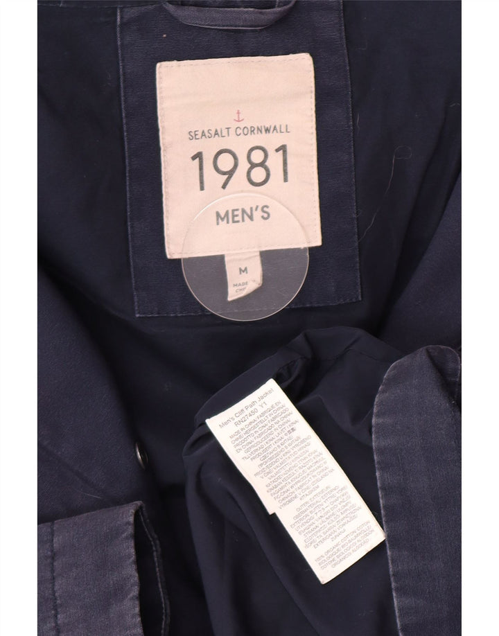 Seasalt Cornwall Veste utilitaire à capuche pour homme UK 38 Bleu marine moyen Coton