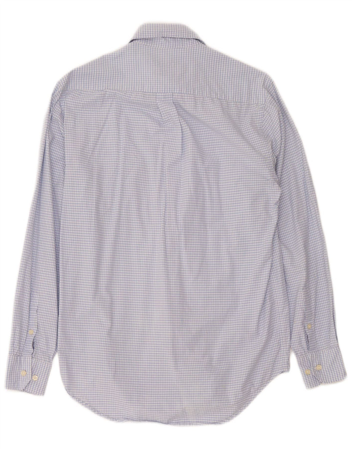 Dack's Chemise Homme Petit Vichy Bleu