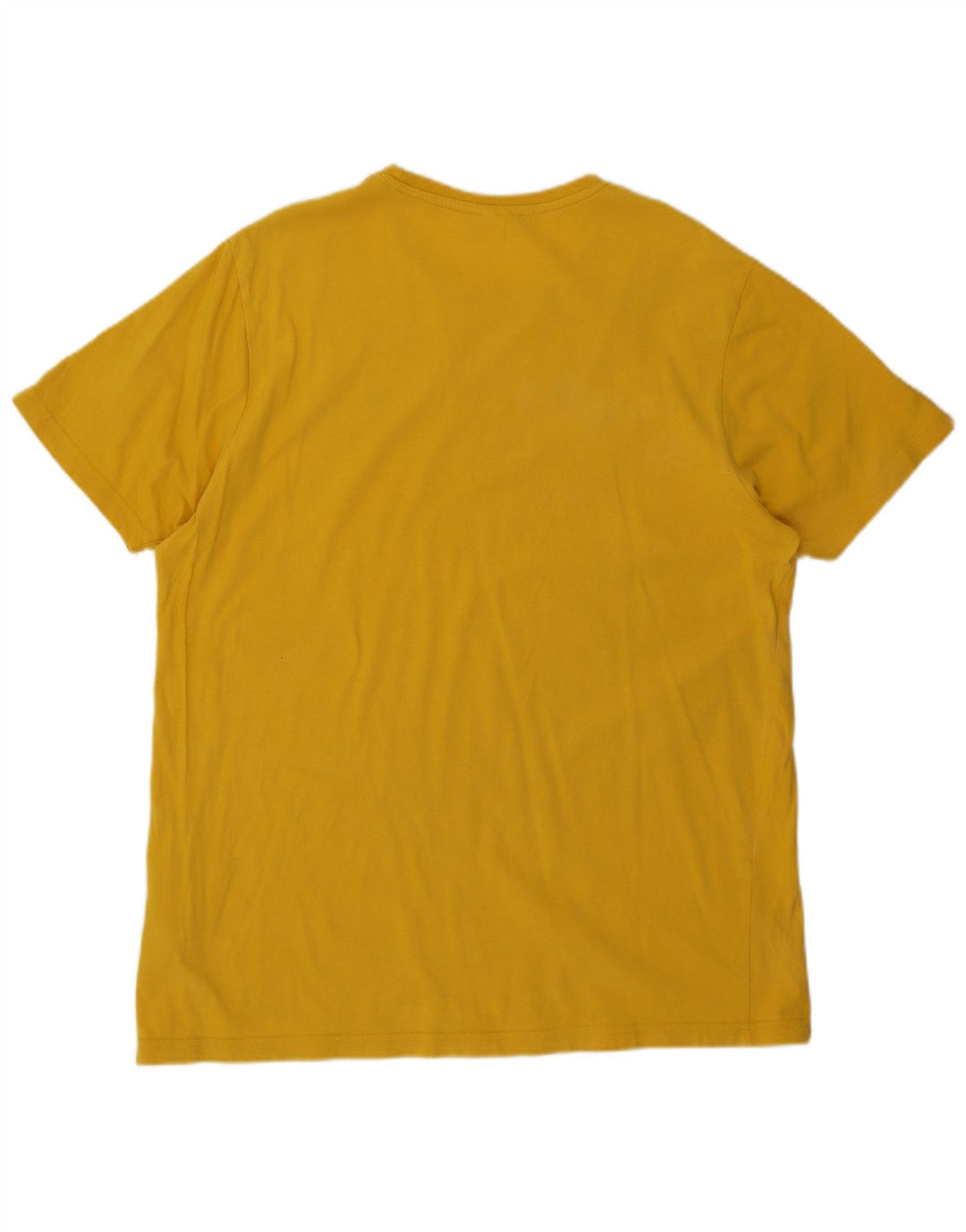 Ellesse T-Shirt Top Jaune Moyen Coton Homme