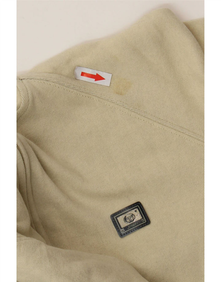 SERGIO TACCHINI Pull à capuche zippé pour femme IT 44 coton beige moyen