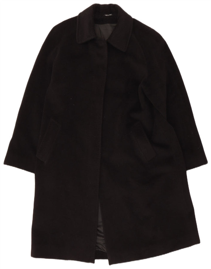Piacenza Manteau Femme UK 14 Grande Laine Noire
