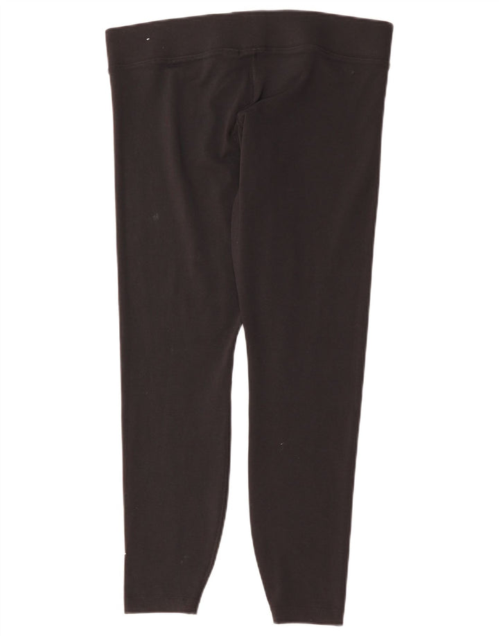Nike Leggings Femme UK 14 Large Noir Coton